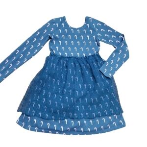 Hanna Andersson Candy Cane Dress 8y